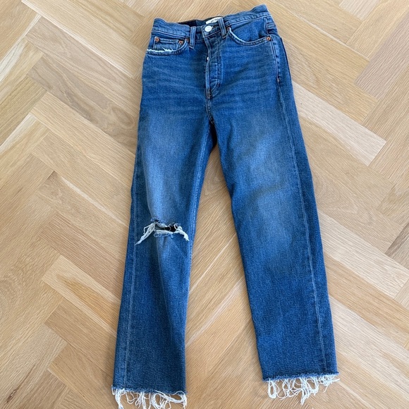 Re/Done Denim - Re/Done Light Blue High-Rise Denim Jeans